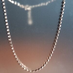 Gold Tone Rhinestone Choker Necklace